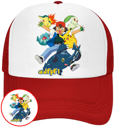 CZAPKA Z DASZKIEM POKEMON PIKACHU DLA DZIECI SIATKA