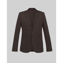marynarka do zestawu gavello brąz slim fit