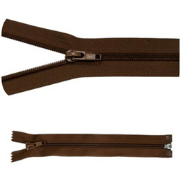 Zamek błyskawiczny #5 Rozdzielczy 25cm Brunatny 5szt