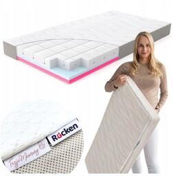 Materac 160x80 Piankowy Premium HR-50 Fizjomommy Średnio Twardy