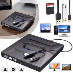 Zewnętrzny Napęd CD DVD Do Laptopa, Usb 3.0