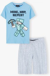 Bawełniana piżama dla chłopca Minecraft
