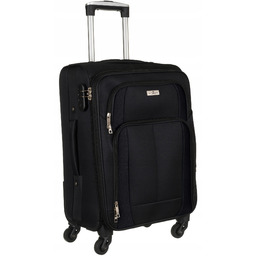 Walizka kabinowa materiałowa miękka Peterson 5209 Czarna