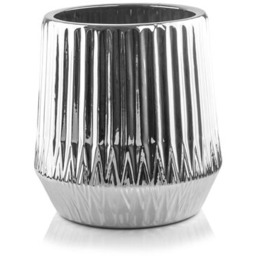 Donica ceramiczna srebrna 34 cm