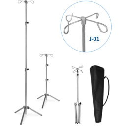 JSK.3/J-01 składany stojak kroplówki regulowany 4 wieszaki