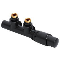 ZESTAW TERMOSTATYCZNY ZINTEGROWANY 50 MM ,CZARNY PRAWY