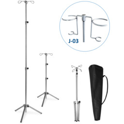 JSK.3/J-03 składany stojak kroplówki regulowany 2 koszyki