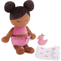 LullaBaby Pluszowa lalka kąpielowa, 36 cm, z ręcznikiem