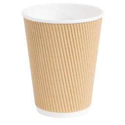 Fiesta Kubek do kawy karbowany 340 ml brązowy