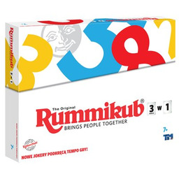 RUMMIKUB Gra towarzyska 3w1 LMD8613