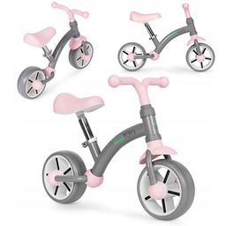 Rowerek biegowy dla dzieci szary Ecotoys