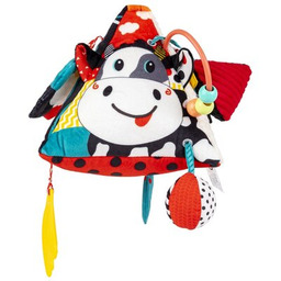 BALIBAZOO Zabawka edukacyjna Sensory Piramidka Kontrastowa Krowa Deluxe