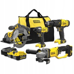 Zestaw 4 narzędzi Stanley Fatmax V20 18V 2x4Ah