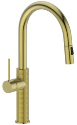 Sapho FLAWO bateria kuchenna z wysuwaną wylewką złoto