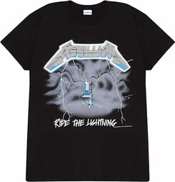 Metallica Ride The Lightning Boyfriend Fit T-shirt, damski,