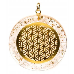 Orgonit Naszyjnik Zawieszka Kwiat Życia