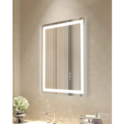 Lustro łazienkowe LED 50x70 cm z oświetleniem przednim