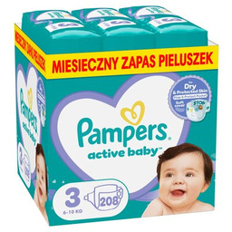 PAMPERS Pieluchy Active Baby 3 (208 szt.) Zyskuj