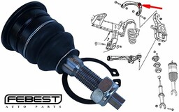 Sworzeń wahacza przedniego górnego Dodge RAM 2006-