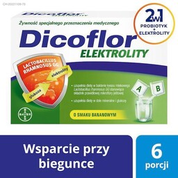 Dicoflor Elektrolity, 6 porcji (12 saszetek) KRÓTKA DATA