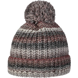 Czapka z Pomponem Finja by Lierys, szaro-czerwony, One