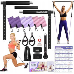 Paleclouds Zestaw do treningu pilates do ćwiczeń gumy