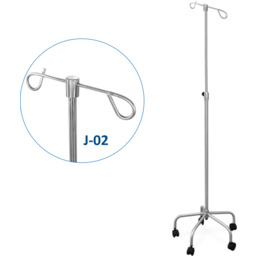 JSK.2B/J-02 mobilny stojak kroplówki regulowany 2 wieszaki