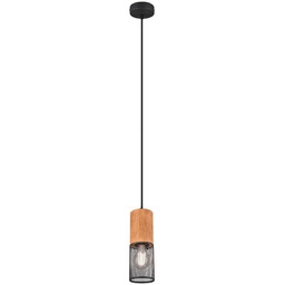 Lampa wisząca drewno + metal E27 TOSH 304300132