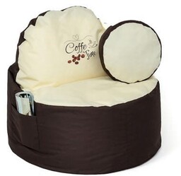 Go Gift Pufa worek sako COFFEE brązowy-beżowy XXL