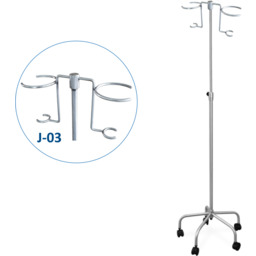 JSK.2B/J-03 mobilny stojak kroplówki regulowany 2 koszyki