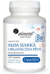 ALINESS MSM Siarka Organiczna Plus 180tabs