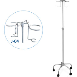 JSK.2B/J-04 mobilny stojak kroplówki regulowany 2 wieszaki 2