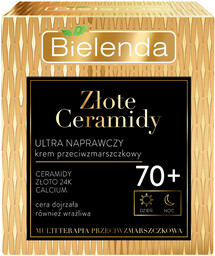 Bielenda Złote Ceramidy Ultra Naprawczy Krem Przeciwzmarszczkowy 70+,