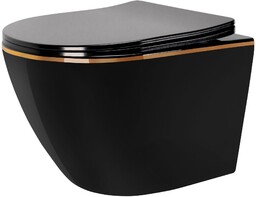 REA-C8800 Carlo Mini Rimless Duroplast/Flat/ZM Black Gold Edge