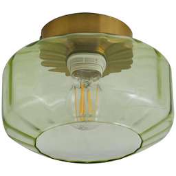 Lampa Sufitowe Lindby, Hildur, ściemnialny, zielony, jadalnia, szkło