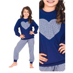 Piżama Dziewczęca Świąteczna Dla Dzieci Bawełniana Polski Producent