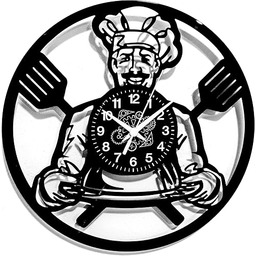 Instant Karma Clocks Zegar ścienny Kuchnia Szef Kuchni