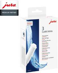 JURA ZESTAW 3 Filtry do wody CLARIS White