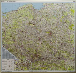 Mapa ścienna samochodowa Polska WYDANIE 2025 ArtGlob