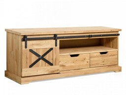 Szafka RTV Dębowa Loftowa X-oak nr 3