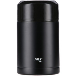 Nils Camp, Termos zestaw, NCT01, Czarny, 1000 ml
