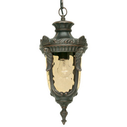 Zewnętrzna Lampa Elstead, Philadelphia, beżowy, szkło, dworkowy rustykalny