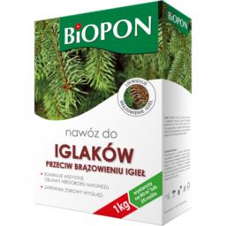 Nawóz przeciw brązowieniu igieł Biopon 1 kg granulowany