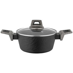 Garnek aluminiowy Japandi z pokrywką 20 cm 1,9