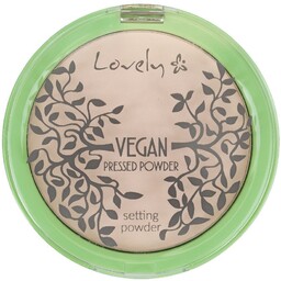 LOVELY Vegan Pressed Powder wegański, prasowany, transparentny puder
