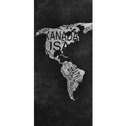 60 90cm obraz 3 elem World Map ścienny