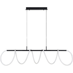 Lampa wisząca LED czarna metalowa 120cm AZ5827