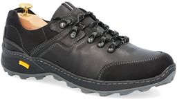 Polskie buty trekkingowe, skóra - KENT 515 CZARNE
