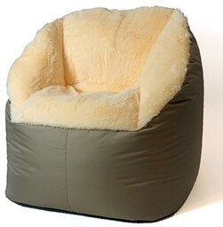 Go Gift Pufa worek sako FLUFFY kremowy XXL
