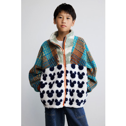 Desigual Płaszcz w kratę Mickey